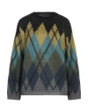 Icona By Kaos Woman Sweater Dark Green Size Xl Acrylic, Polyamide, Mohair Wool In Green