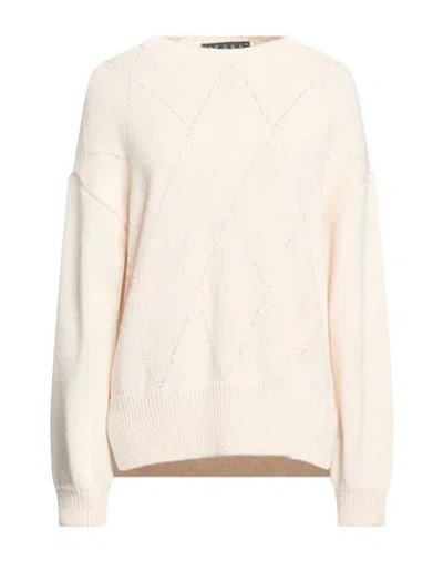Icona By Kaos Woman Sweater Ivory Size Xs Acrylic, Viscose, Wool, Alpaca Wool In White