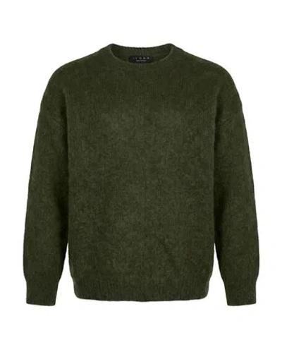 Icona By Kaos Woman Sweater Military Green Size Xs Mohair Wool, Polyamide, Elastane