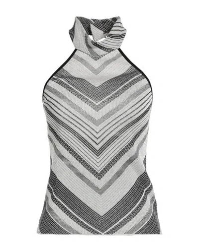 Icona By Kaos Woman Top Beige Size S Viscose, Polyamide, Polyester In Green