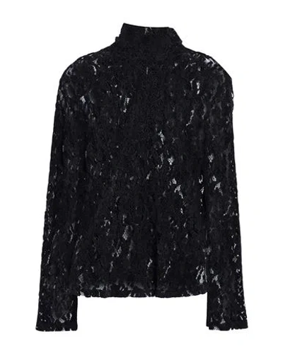 Icona By Kaos Woman Top Black Size 6 Polyester, Polyamide