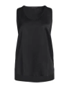 Icona By Kaos Woman Top Black Size 6 Viscose In Black