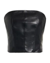Icona By Kaos Woman Top Black Size 8 Polyester, Polyurethane In Black