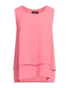 Icona By Kaos Woman Top Coral Size 12 Viscose In Red