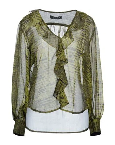 Icona By Kaos Woman Top Green Size 6 Polyester