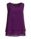 Icona By Kaos Woman Top Mauve Size 8 Viscose In Purple