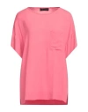 Icona By Kaos Woman Top Pink Size 8 Rayon In Pink