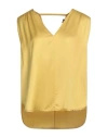 Icona By Kaos Woman Top Yellow Size 8 Viscose