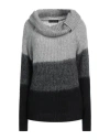 ICONA BY KAOS ICONA BY KAOS WOMAN TURTLENECK LIGHT GREY SIZE S ACRYLIC, MOHAIR WOOL, POLYAMIDE