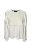 Icona By Kaos Women's Sweater Pi5nt037 Maglia -  In White