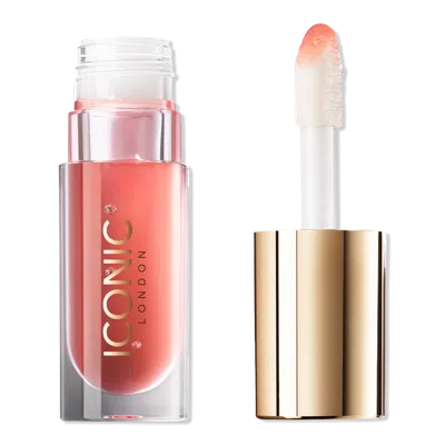 Iconic London Lustre Lip Oil - Juicy Gloss & Hydration - She's A Peach