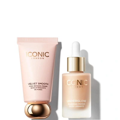 Iconic London Underglow Primer And Velvet Smooth Primer Duo In White