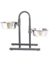 Iconic Pet Adjustable Double Dinner Pet Bowl