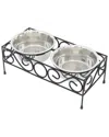 Iconic Pet Large Elevated Wired Pet Double Diner
