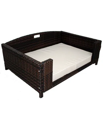 Iconic Pet Rattan Pet Sofa In Black