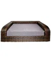 Iconic Pet Rattan Pet Sofa In Brown