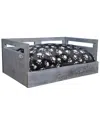 Iconic Pet Wooden Pet Bed Printed Medium Comfy Cushion