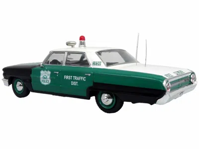 Iconic Replicas 1964 Ford Galaxie 500 Police Car "new York Police Department" Black And Green With White Top Limited
