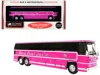 Iconic Replicas 1980 Mci Mc-9 Crusader Ii Intercity Coach Bus Pink "allstate Charter Lines Inc." "vintage Bus & Moto
