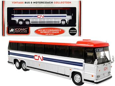 Iconic Replicas 1980 Mci Mc-9 Crusader Ii Intercity Coach Bus "st. John's" "cn Canadian National" "vintage Bus & Mot
