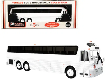 Iconic Replicas 1984 Eagle Model 10 Motorcoach Bus Blank White "vintage Bus & Motorcoach Collection" 1/87 (ho) Dieca
