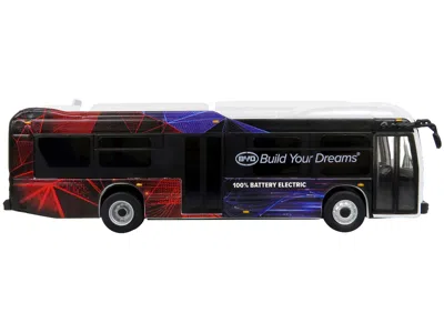 Iconic Replicas Byd K8m Electric Transit Bus "build Your Dreams" Corporate Livery Limited Edition 1/87 (ho) Diecast