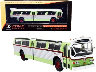 Iconic Replicas Flxible 53102 Transit Bus #n "roosevelt Blvd. & Comly Road" Septa Philadelphia (pennsylvania) Light