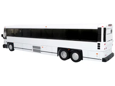 Iconic Replicas Mci D4500ct Commuter Coach Bus Blank White "the Bus & Motorcoach Collection" Limited Edition To 504
