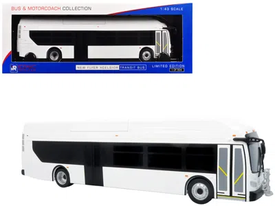 Iconic Replicas New Flyer Xcelsior Transit Bus Blank White "bus & Motorcoach Collection" Limited Edition 504 Pieces 