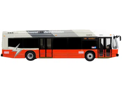 Iconic Replicas Nova Bus Lfse Electric Transit Bus San Francisco Muni "29 Sunset" Limited Edition To 504 Pieces Worl