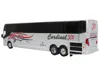 Iconic Replicas Prevost H3-45 Coach Bus "cardinal Transportation" Silver Metallic With Graphics Limited Edition 1/87