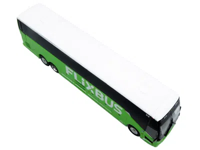 Iconic Replicas Prevost H3-45 Coach Bus "flixbus" Green Limited Edition 1/87 (ho) Diecast Model By