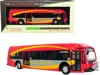 Iconic Replicas Proterra Zx5 Battery-electric Transit Bus Dc Circulator "lincoln Memorial" (washington D. C.) Red An