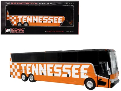 Iconic Replicas Van Hool Tx-45 Motorcoach Bus "premier Transportation - University Of Tennessee" Orange And Black "t In Multi