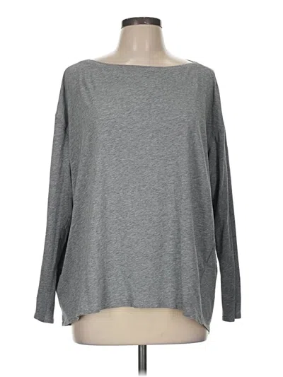 Pre-owned Icyzone Long Sleeve T-shirt In Gray