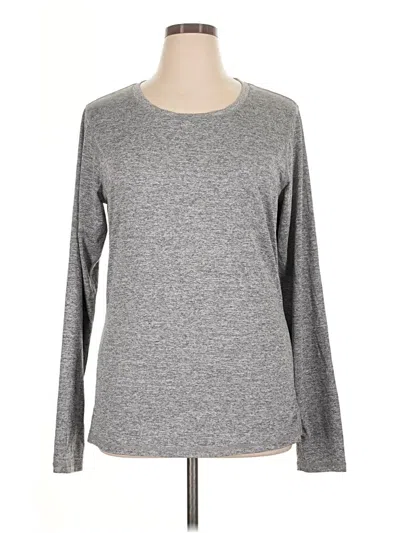 Pre-owned Icyzone Long Sleeve T-shirt In Gray