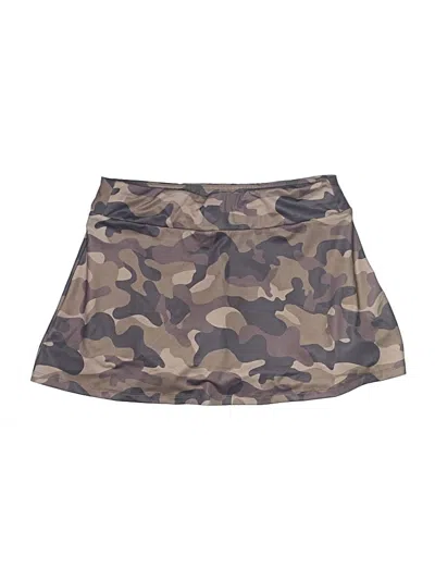 Pre-owned Icyzone Skort In Brown