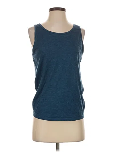 Pre-owned Icyzone Sleeveless Top Blue Scoop Neck Tops