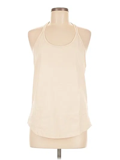 Pre-owned Icyzone Sleeveless Top Ivory Halter Neckline Tops In White