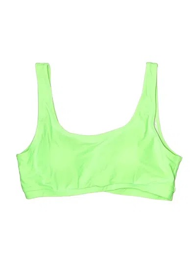 Pre-owned Icyzone Swimsuit Top Green Swimwear