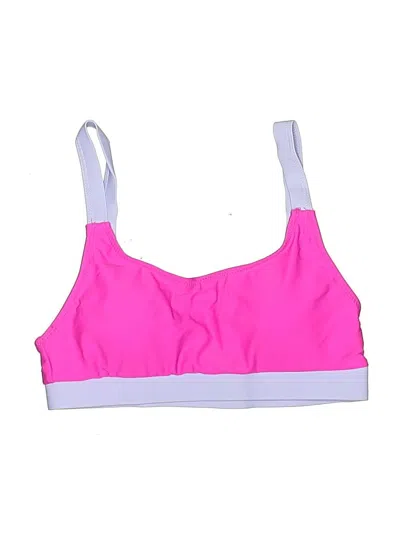 Pre-owned Icyzone Swimsuit Top Pink Swimwear