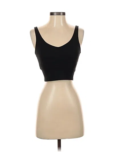 Pre-owned Icyzone Tank Top Black Strapless Neckline Tops