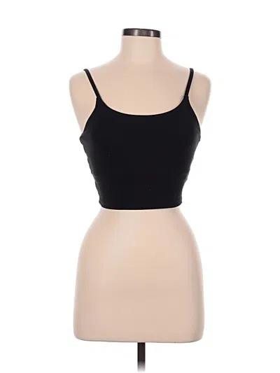 Pre-owned Icyzone Tank Top Black Strapless Neckline Tops