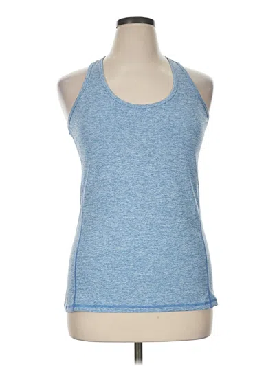 Pre-owned Icyzone Tank Top Blue Halter Neckline Tops
