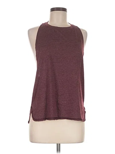 Pre-owned Icyzone Tank Top Burgundy Halter Neckline Tops