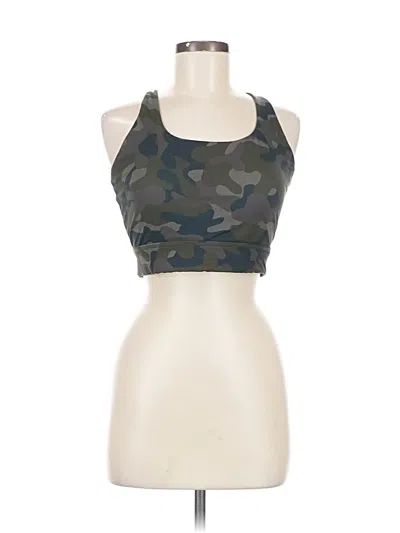 Pre-owned Icyzone Tank Top Green Halter Neckline Tops