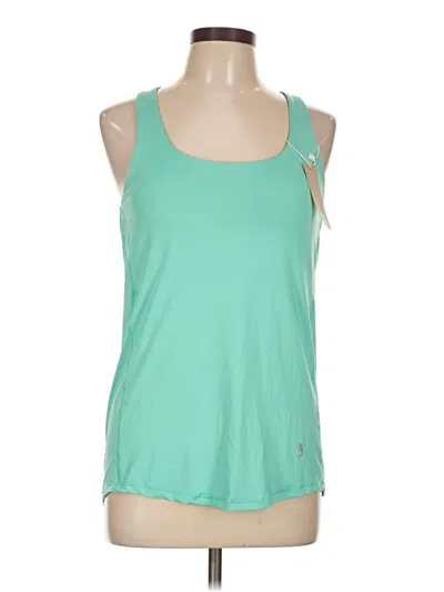 Pre-owned Icyzone Tank Top Green Halter Neckline Tops