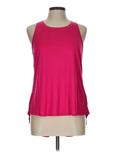 Pre-owned Icyzone Tank Top Pink Halter Neckline Tops