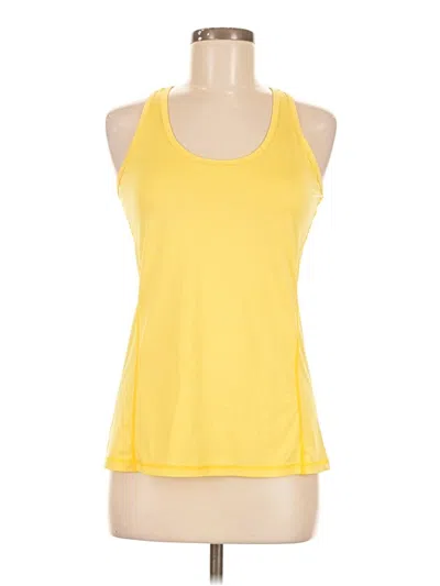 Pre-owned Icyzone Tank Top Yellow Halter Neckline Tops