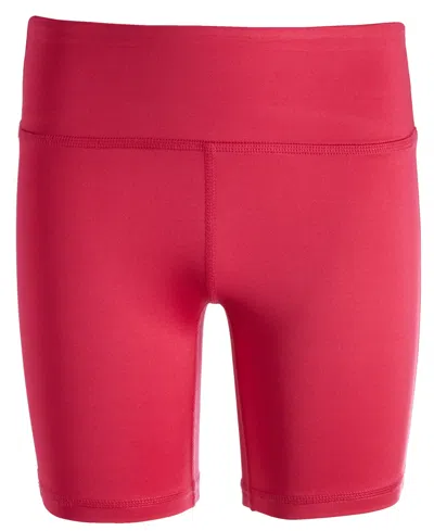 Id Ideology Kids' Big Girls Core Stretch Solid Bike Shorts, Created For Macy's In Pink Dragon